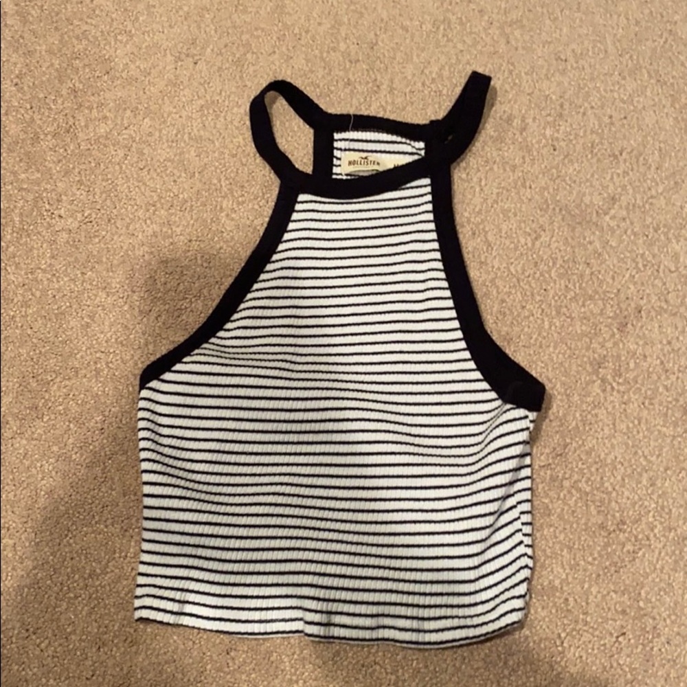 Hollister striped crop top